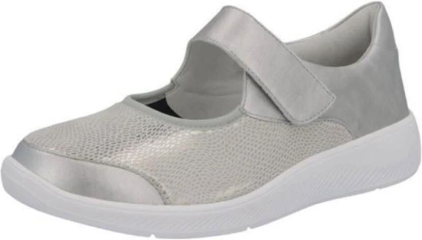 Solidus Solid Dames zilver ballerina's & mocassins