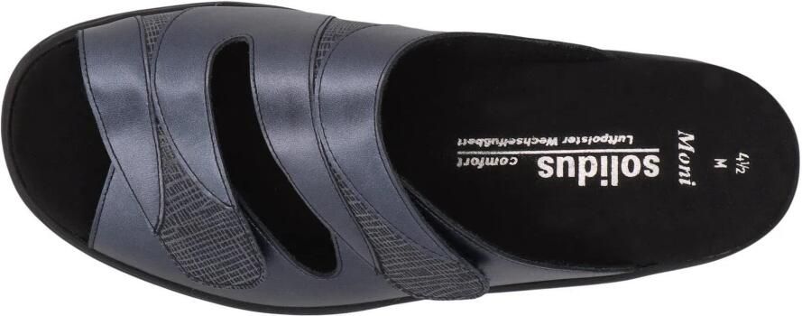 Solidus Blauwe damesslide sandalen comfort stijl - Foto 6