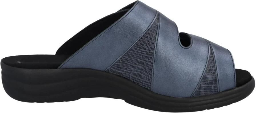 Solidus Blauwe damesslide sandalen comfort stijl - Foto 5