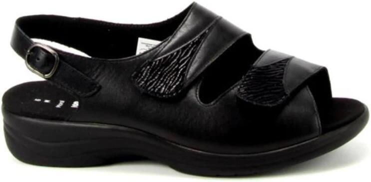 Solidus Dames Sandalen 74019.01236 Zwart Combi Extra Breed K