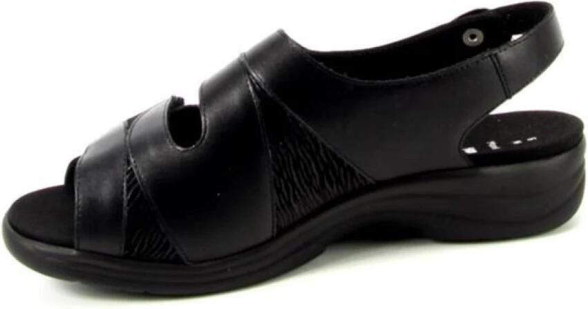 Solidus Dames Sandalen 74019.01236 Zwart Combi Extra Breed K - Foto 4