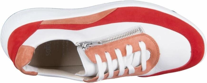 SOLIDUS Sneakers laag oranje rood wit - Foto 3
