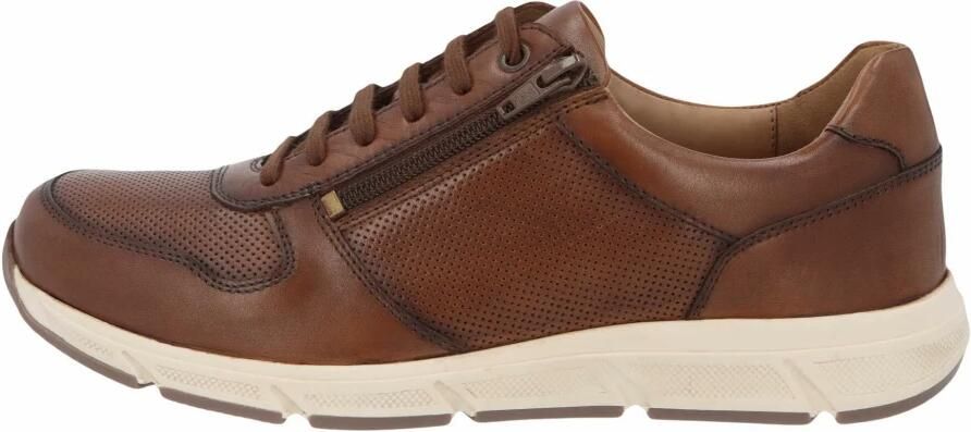 Solidus Solid 30153 Cognacbruine extra brede heren sneakers wijdte K - Foto 2