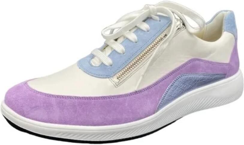 SOLIDUS Sneakers laag crème lichtblauw sering - Foto 2