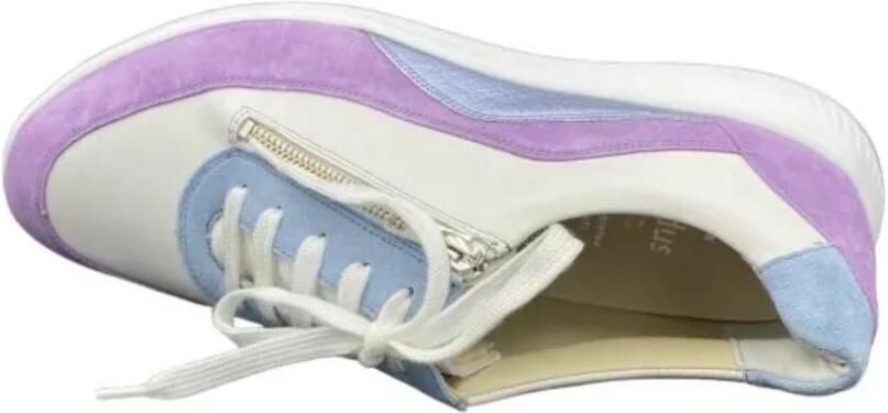 SOLIDUS Sneakers laag crème lichtblauw sering - Foto 3