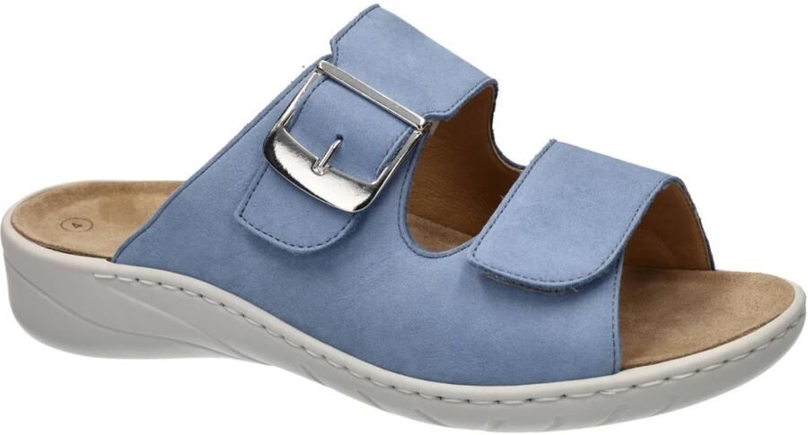 Solidus Solid Dames blauw licht slippers & muiltjes