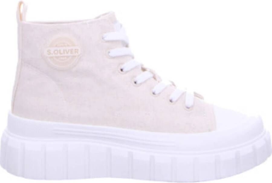 s.Oliver Beige damessneaker modern en comfortabel