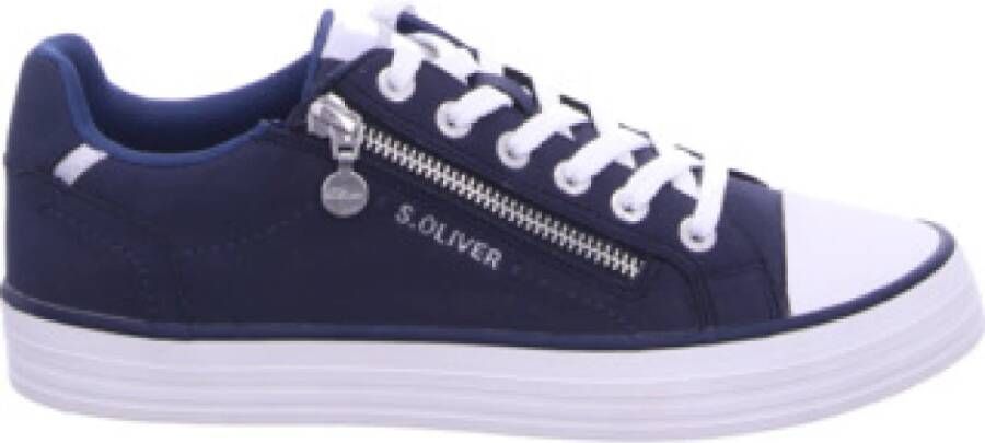 S.Oliver Blauwe Casual Veterschoenen voor Heren