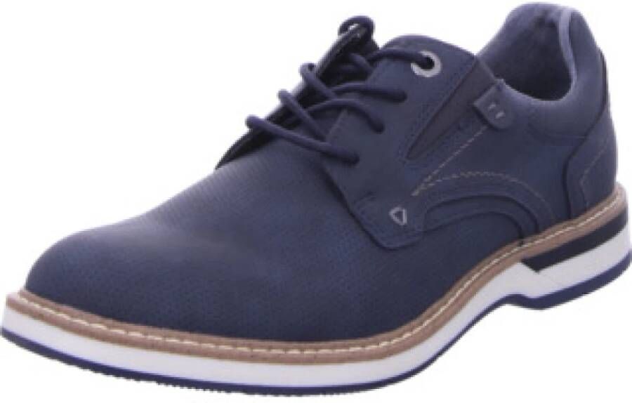 S.Oliver Blauwe Casual Veterschoenen voor Heren