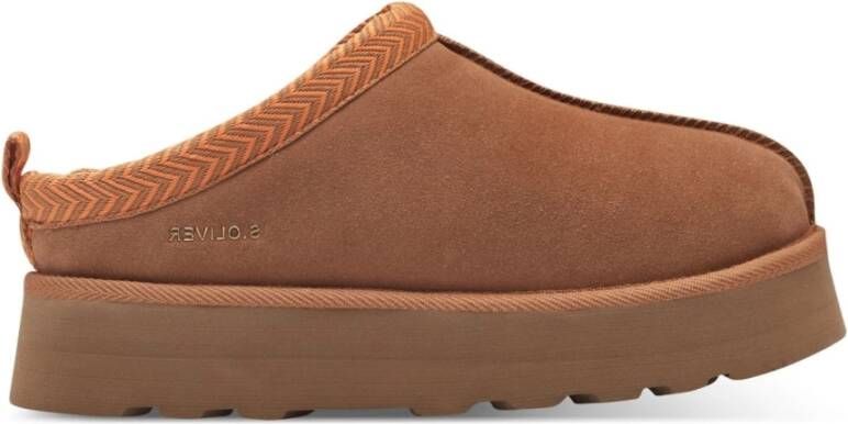 s.Oliver Bruine Casual Enkellaarsjes voor Vrouwen Brown Dames