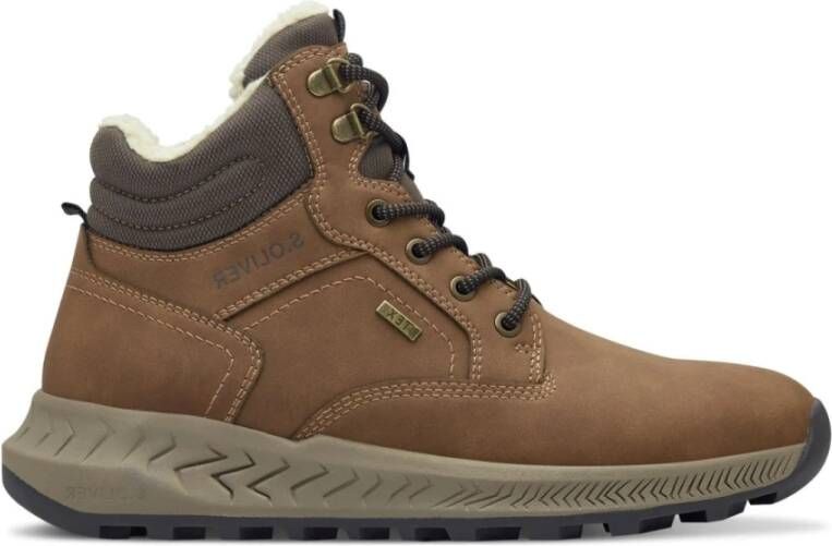 S.Oliver Bruine Casual Enkellaarzen voor Mannen Brown Heren