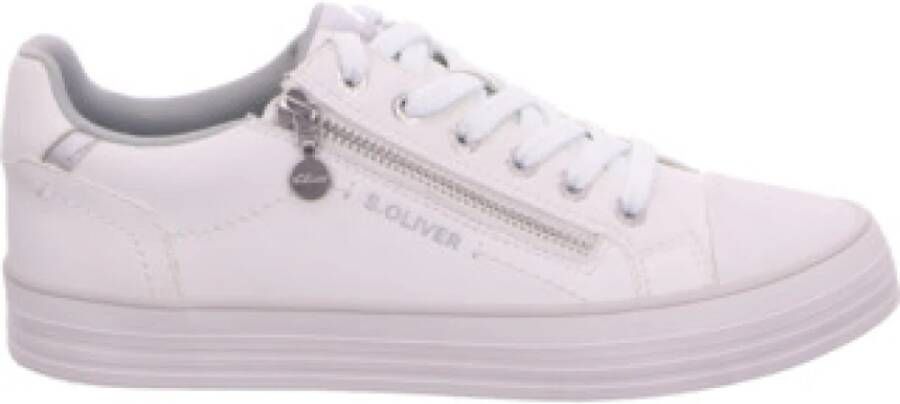 S.Oliver Casual Veterschoen voor Heren in Wit