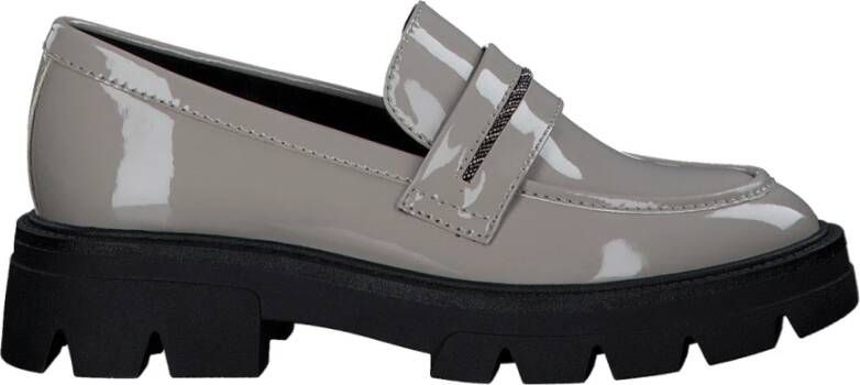 S.Oliver Grijze Patent Loafers voor Dames Gray Dames