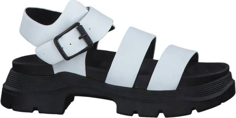 S.Oliver Witte platte sandalen voor vrouwen White Dames