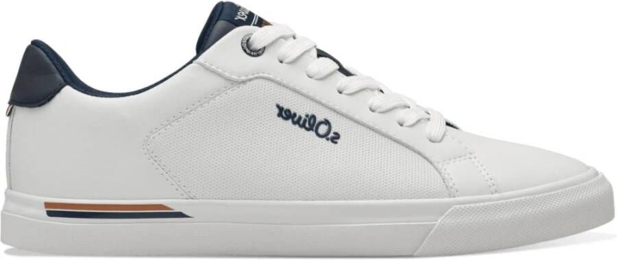 s.Oliver Witte Sneakers voor Mannen White Heren