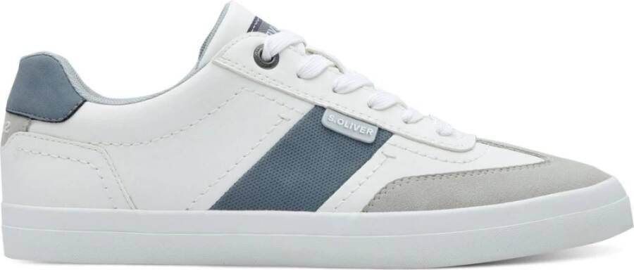 S.Oliver Witte Vetersneakers voor Mannen