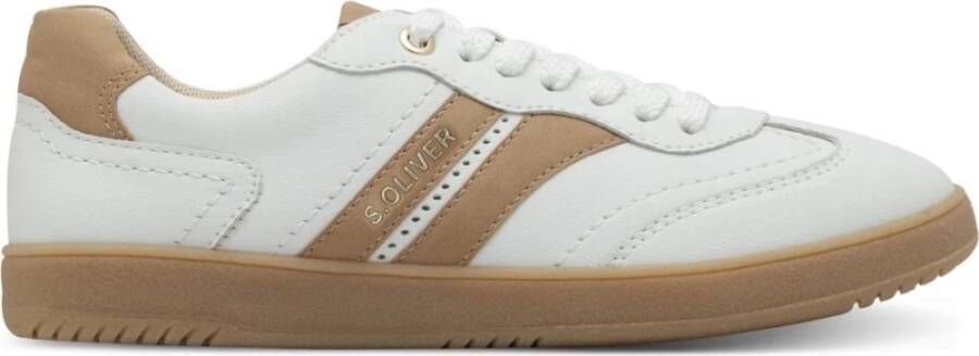 S.Oliver Witte Vetersneakers voor Vrouwen