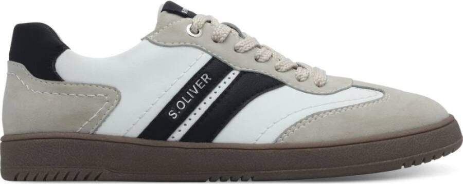 S.Oliver Witte Vetersneakers voor Vrouwen
