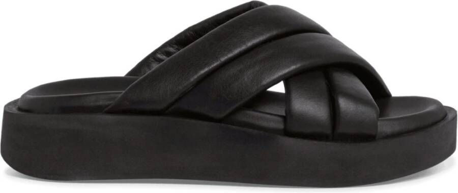 s.Oliver Zwarte Casual Open Slippers Vrouwen Black Dames