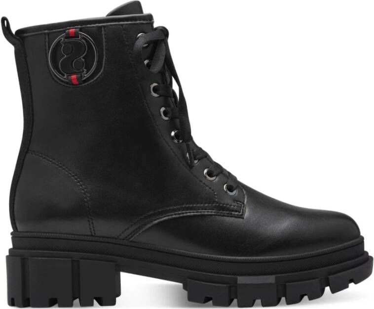 s.Oliver Zwarte gesloten booties voor vrouwen Black Dames