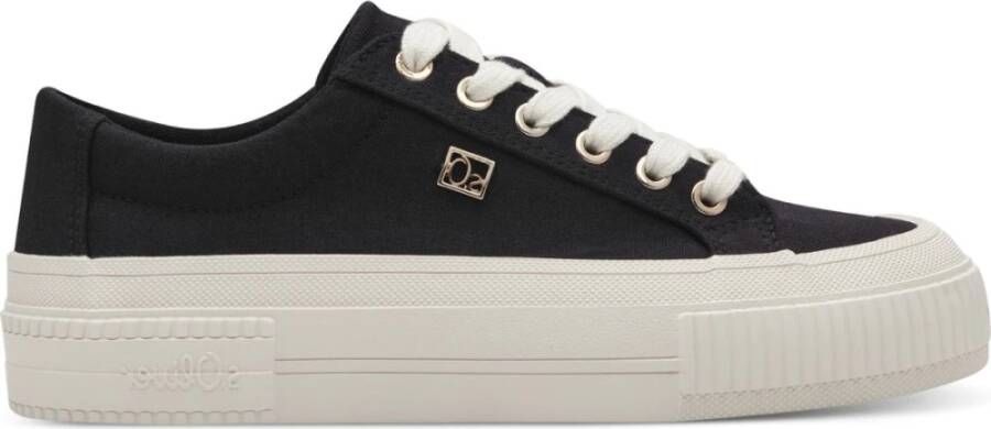 S.Oliver Zwarte Vetersneakers voor Vrouwen