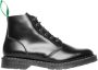 Solovair Hi Shine 6 Eye Astronaut Boot Zwart Heren - Thumbnail 1