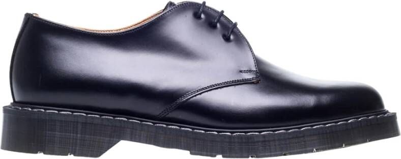 Solovair Zwarte Hoogglans Gibson Schoen Black Heren