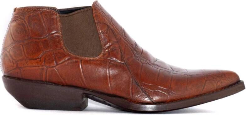 Sonora Bruine Krokodil Slip-On Laarzen
