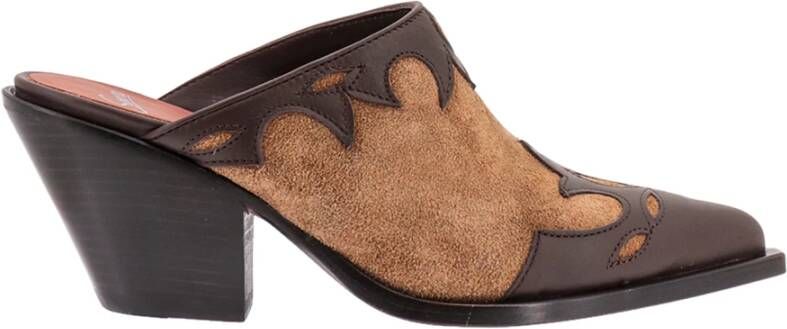 Sonora Heeled Mules Bruin Dames