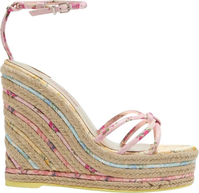 Sophia Webster Bloemige espadrilles met sleehak