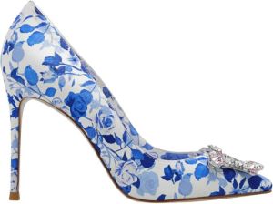 Sophia Webster Hoge hakken met bloemenmotief Blauw Dames