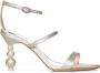 Sophia Webster Ivoor Satijnen Sandalen met Parelhakken White Dames - Thumbnail 8