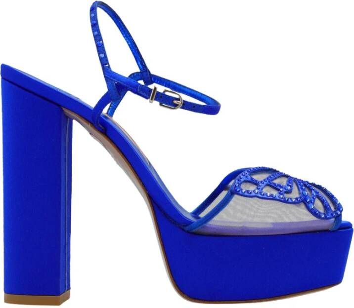 Sophia Webster Blauwe Butterfly Plateau Sandalen