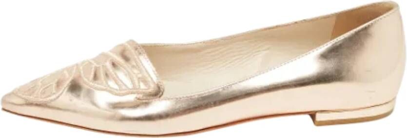 Sophia Webster Pre-owned Leather flats Yellow Dames