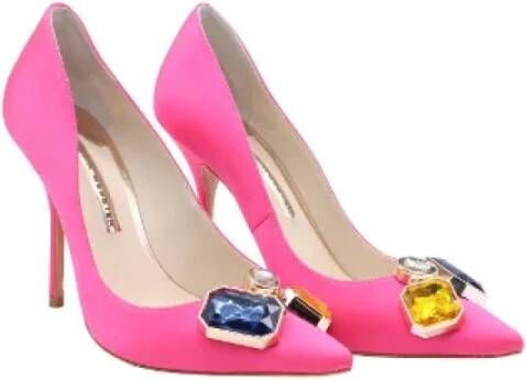 Sophia Webster Pre-owned Silk heels Pink Dames
