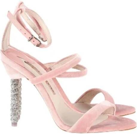 Sophia Webster Pre-owned Velvet heels Pink Dames
