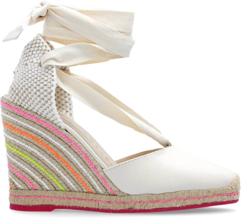 Sophia Webster Valentina sleehak espadrilles Beige Dames