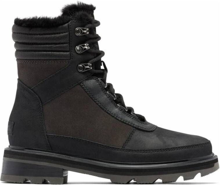 Sorel lennox lace cozy stkd wp booties Black Dames