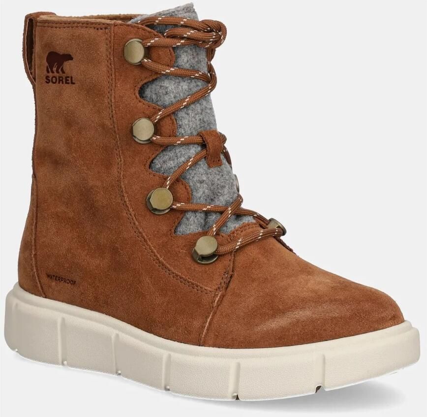 Sorel Women's Explorer III Joan Waterproof Winterschoenen bruin