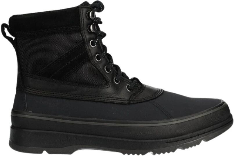 Sorel Hoge Sneakers Ankeny Ii Boot Black Jet Suede Leather Textil