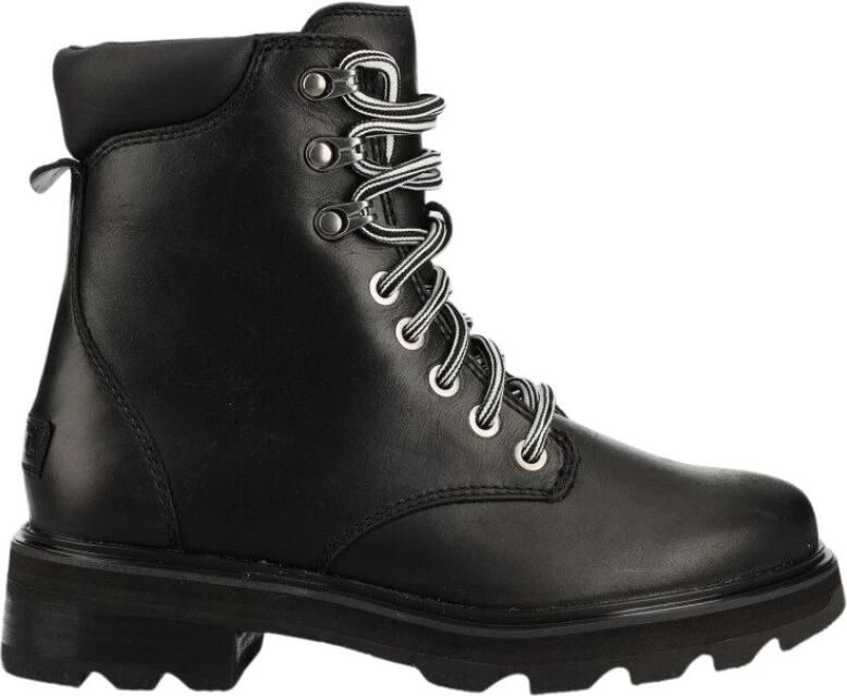 Sorel Zwarte Kant Enkellaarsjes voor Vrouwen Black Dames