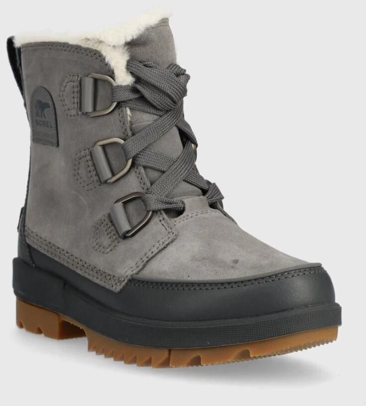 Sorel Torino Ii Wp Veterboots Laarzen Met Veters Dames Grijs - Foto 2