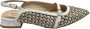 Status Leren en raffia ballerina schoenen Brown Dames - Thumbnail 1