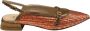 Status Raffia Ballerina Lage Polyester Schoenen Orange Dames - Thumbnail 1