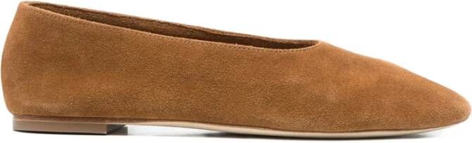 Staud Tan Ballerina Schoenen voor Moderne Vrouwen
