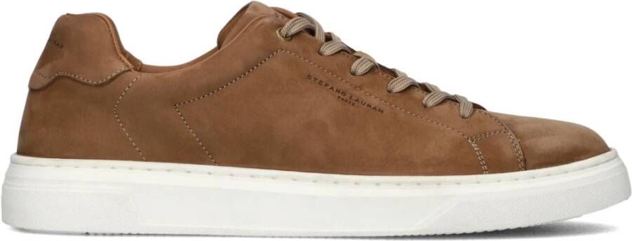 STEFANO LAURAN Lage Sneakers Heren Sl124h600 Maat: 43 Materiaal: Leer Kleur: Beige