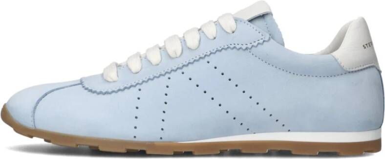 Stefano Lauran Blauwe Suède Dames Sneakers 1slick100