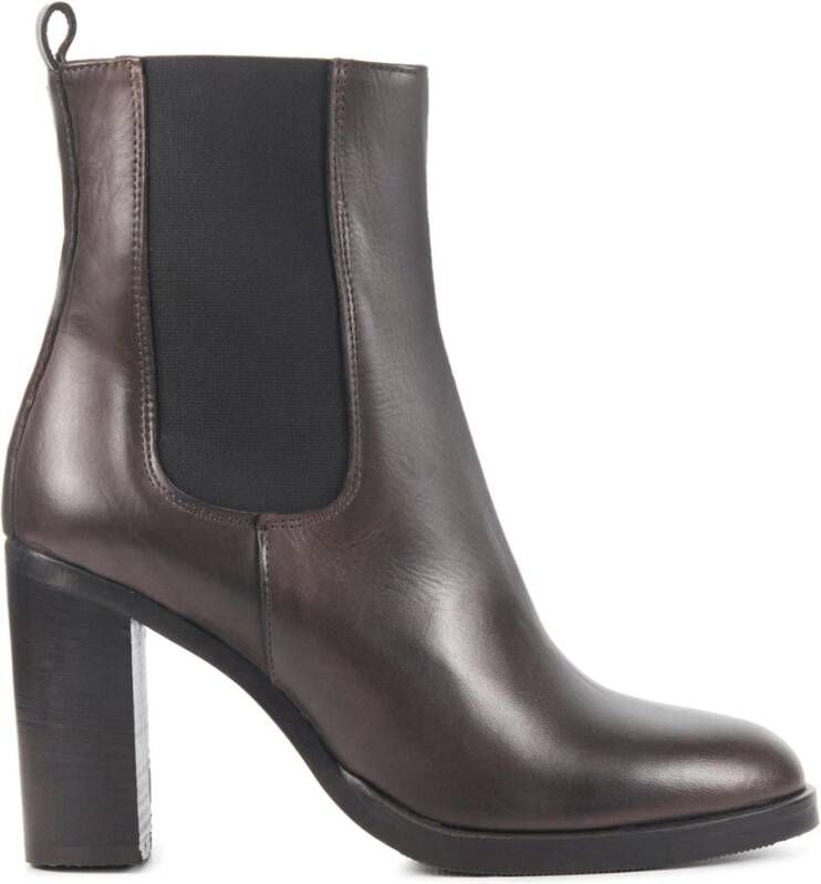 Stefano Lauran Chelsea boots Dames Laarzen Damesschoenen Leer S3103. Bruin