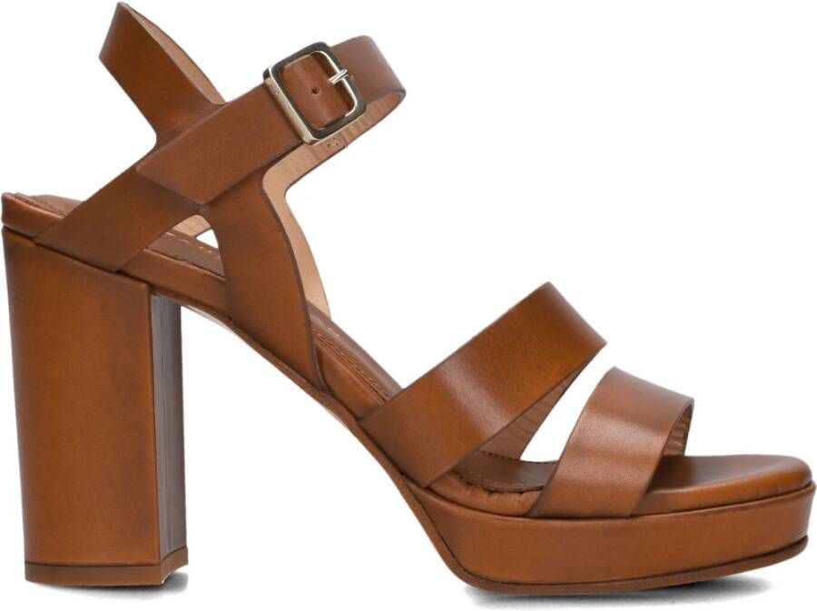 Stefano Lauran Bruine Leren Sandalen Brown Dames