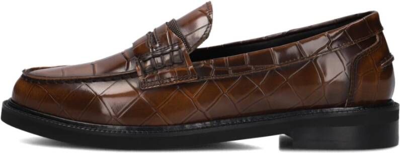 Stefano Lauran Bruine Loafers voor Dames